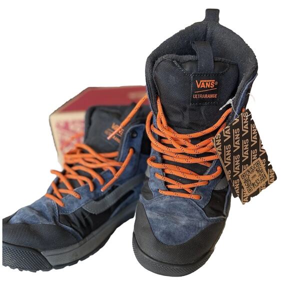 VANS Hiking Boots Men's 8 UltraRange Gore-Tex MTE Outdoor Blue Waterproof NEW